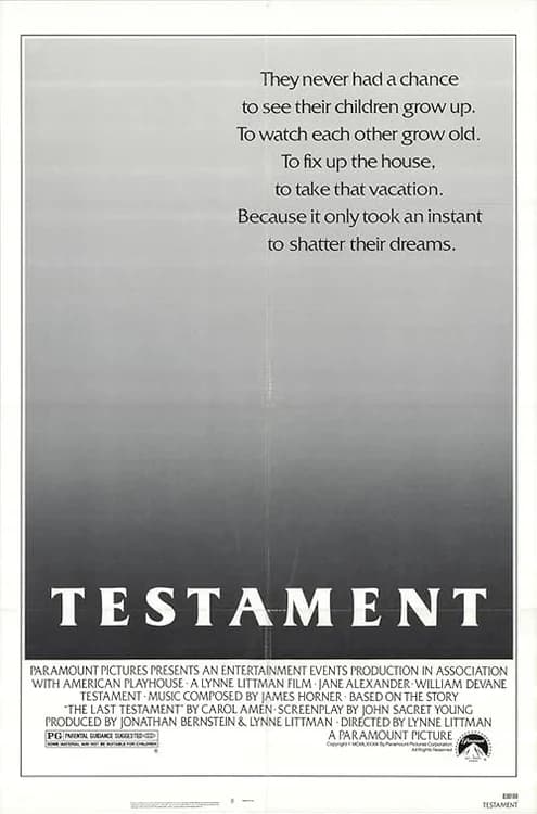 Testament film posteri